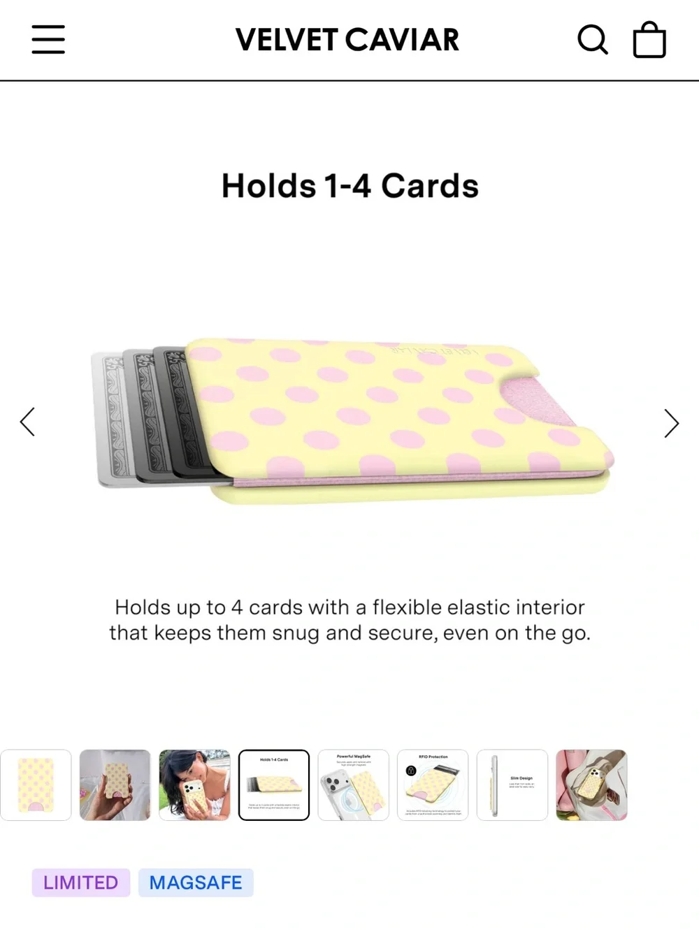 Velvet Caviar - buttercream polka dot case
